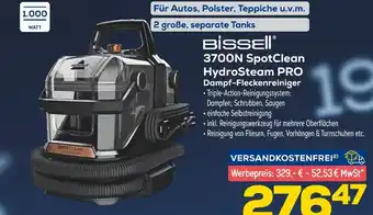 Euronics Bissell 3700n spotclean hydrosteam pro dampf-fleckenreiniger Angebot