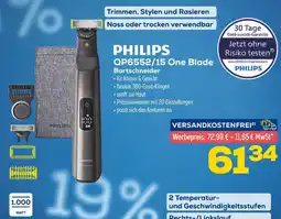 Euronics Philips qp6552/15 one blade bartschneider Angebot