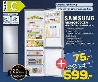 Euronics Samsung rb34c600csa kühl-gefrier-kombination Angebot