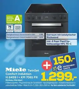 Euronics Miele twinset comfort induktion h 2459 i + km 7061 fr einbau-herdset Angebot