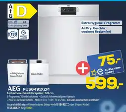 Euronics Aeg fus6491xzm unterbau-geschirrspüler, 60 cm Angebot