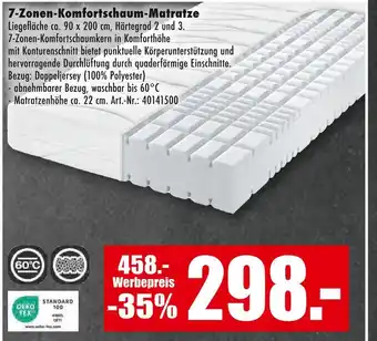Möbel Mahler 7-zonen-komfortschaum-matratze Angebot