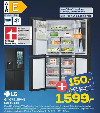Euronics Lg gmg761epae side-by-side Angebot