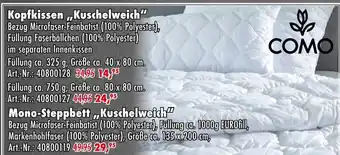 Möbel Mahler Como kopfkissen „kuschelweich“ Angebot