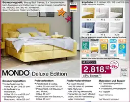 Möbel Inhofer Mondo boxspringbett deluxe edition Angebot
