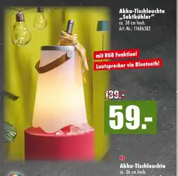 Möbel Mahler Akku-tischleuchte „sektkühler“ Angebot
