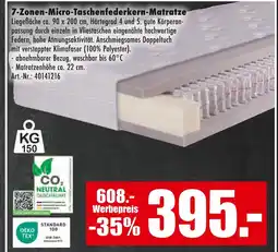 Möbel Mahler 7-zonen-micro-taschenfederkern-matratze Angebot