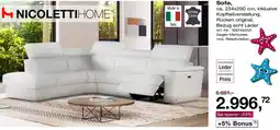 Möbel Inhofer Nicoletti home sofa Angebot