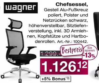 Möbel Inhofer Wagner chefsessel Angebot