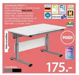 Zurbrüggen Paidi schreibtisch marco 2 Angebot