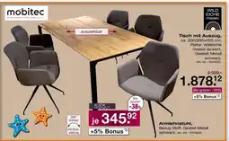 Möbel Inhofer Mobitec tisch mit auszug Angebot