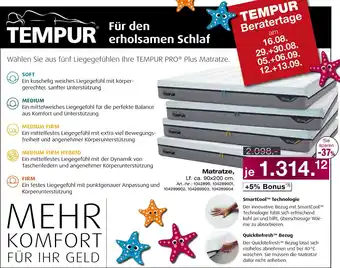 Möbel Inhofer Tempur matratze soft Angebot