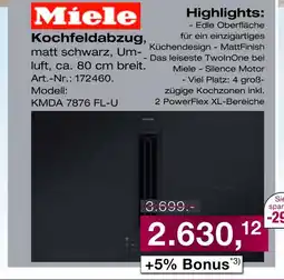 Möbel Inhofer Miele kochfeldabzug Angebot