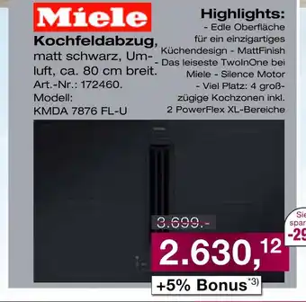 Möbel Inhofer Miele kochfeldabzug Angebot