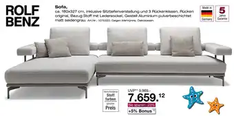 Möbel Inhofer Rolf benz sofa Angebot