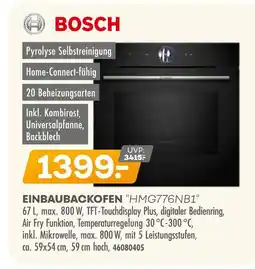 Möbel Kraft Bosch einbaubackofen hmg776nb1 Angebot