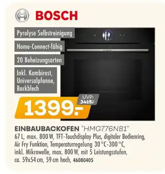 Möbel Kraft Bosch einbaubackofen hmg776nb1 Angebot