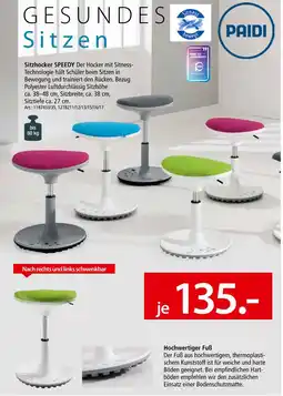 Zurbrüggen Paidi sitzhocker speedy Angebot