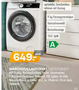Möbel Kraft Waschvollautomat lr7a70690 Angebot