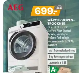 Möbel Kraft Aeg wärmepumpentrockner tr8t70680 Angebot