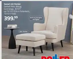 ROLLER Sessel mit hocker Angebot