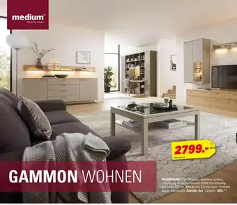 Höffner Medium gammon wohnwand Angebot