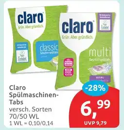 Budni Claro classic geschirrspültabs Angebot