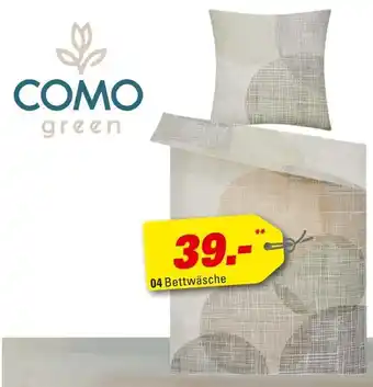 Höffner Como green makosatin-bettwäsche „kreise“ Angebot