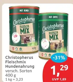 Budni Christopherus fleischmix hundenahrung mit rind Angebot