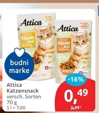 Budni Attica knusper mix geflügel Angebot