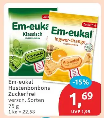 Budni Em-eukal klassisch hustenbonbons zuckerfrei Angebot