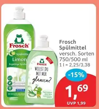 Budni Frosch spülmittel limone Angebot