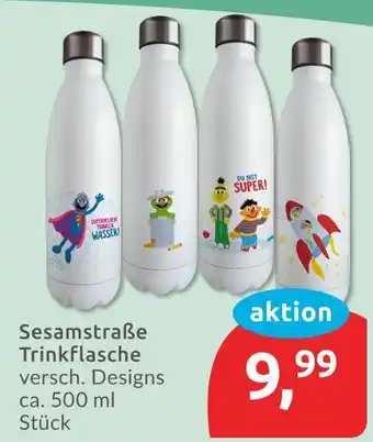 Budni Sesamstraße trinkflasche superheld wasser Angebot