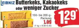 Edeka LEIBNIZ Butterkeks, Kakaokeks oder weniger Zucker Angebot