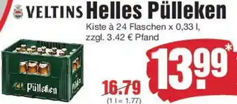 Edeka VELTINS Helles Pülleken Angebot