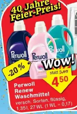 Jawoll Perwoll Renew Waschmittel Angebot