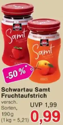 Jawoll Schwartau Samt Fruchtaufstrich Angebot