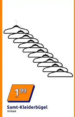 Action Samt-kleiderbügel Angebot