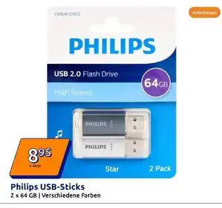 Action Philips usb-sticks Angebot