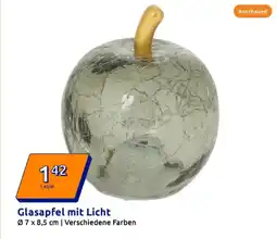 Action Glasapfel mit licht Angebot