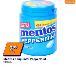 Action Mentos kaugummi peppermint Angebot