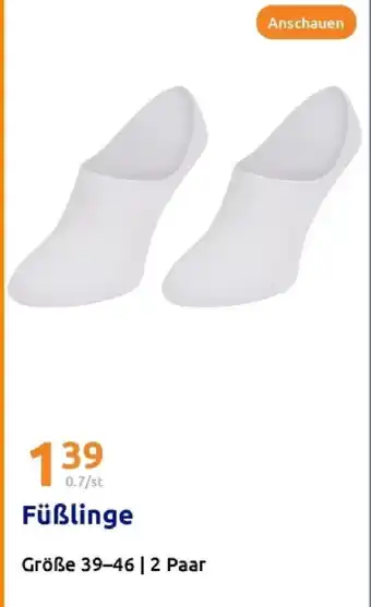 Action Füßlinge Angebot
