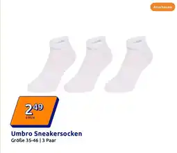 Action Umbro sneakersocken Angebot