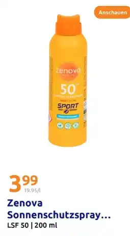 Action Zenova sonnenschutzspray lsf 50 Angebot