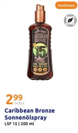 Action Caribbean bronze sonnenölspray Angebot