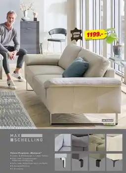 Höffner Max schelling leder-garnitur „maximum 2.0“ Angebot