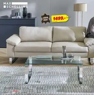 Höffner Max schelling leder-garnitur „maximum 2.0“ Angebot