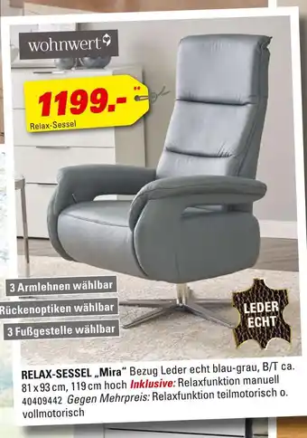 Höffner Wohnwert relax-sessel mira Angebot