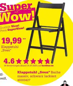 Höffner Klappstuhl sven Angebot