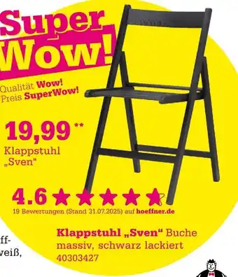 Höffner Klappstuhl sven Angebot